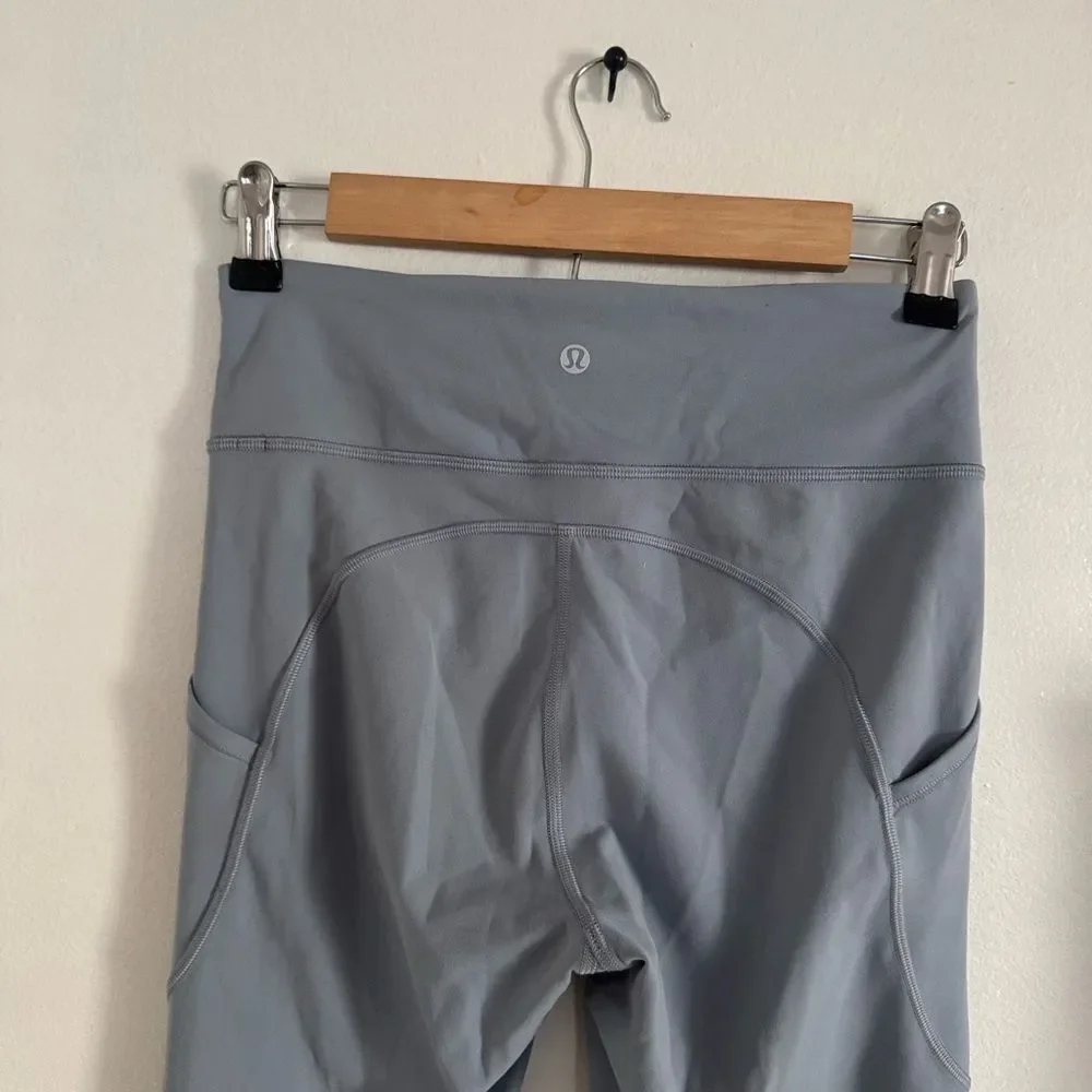 Lululemon Athletica Light Gray Leggings EUC